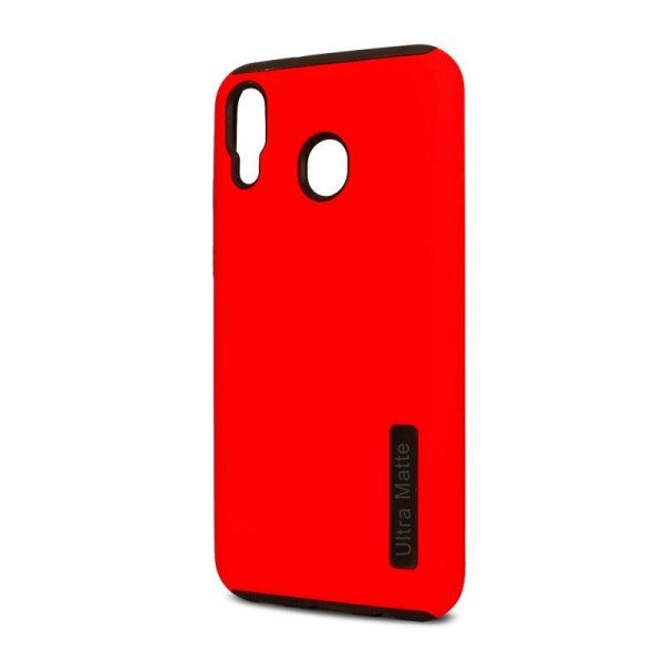 Wholesale Samsung Galaxy M20, M205 Ultra Matte Armor Hybrid Case (Red)